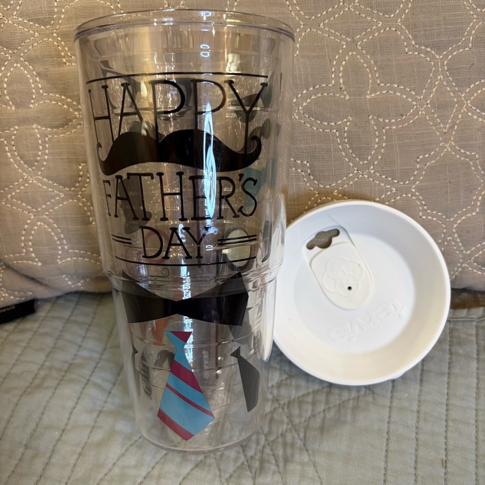 Tervis  24 oz Father's Day Tumbler with Mustache and Tie hot or cold